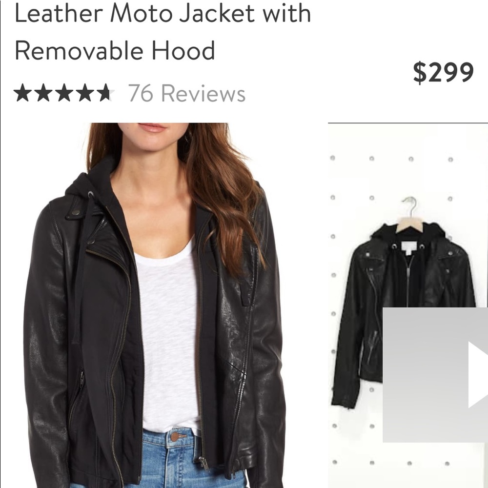 Caslon leather jacket